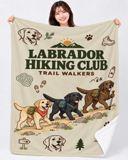 Labrador Hiking Club  ラブラドールハイキングクラブデザイン | ブランケット