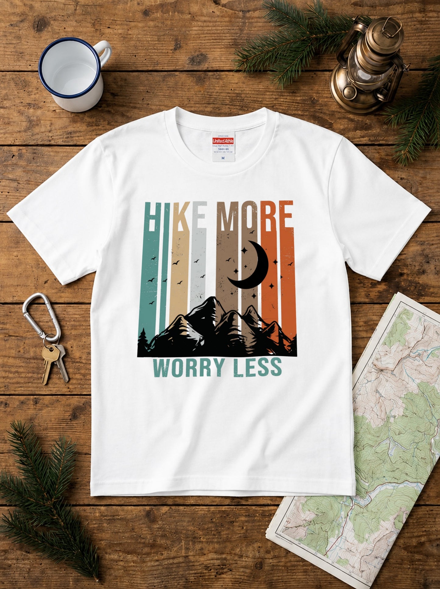 ヴィンテージ 山 グラフィック Tシャツ | 登山 ハイキング 服 | CAMPMODE