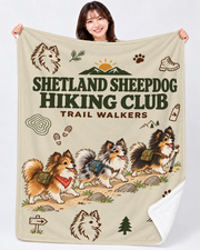 Shetland Sheepdog Hiking Club シェルティのハイキングデザイン | ブランケット