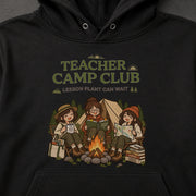 Teacher Camp Club 焚き火を囲む先生の休日 パーカー フーディ｜フロントプリント