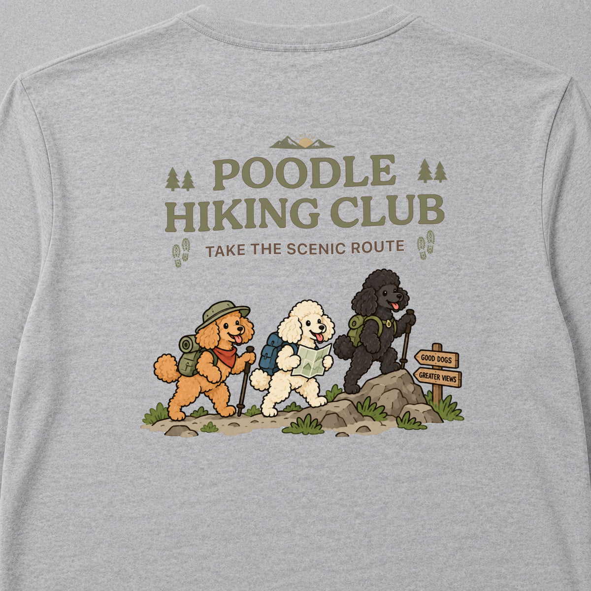 Poodle hiking club バックプリント