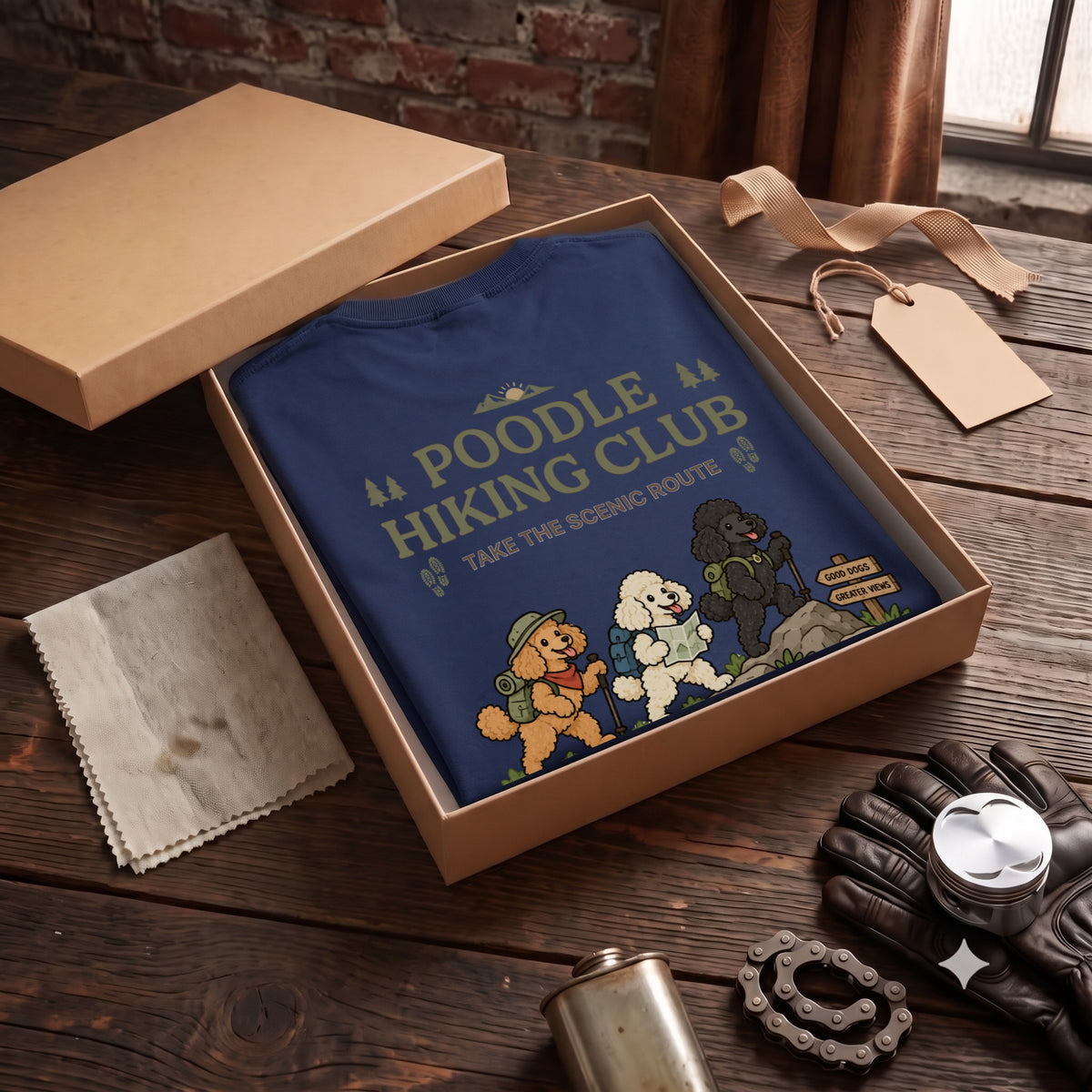 Poodle hiking club バックプリント