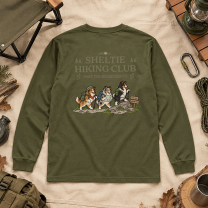 Shetland Sheepdog hiking club バックプリント