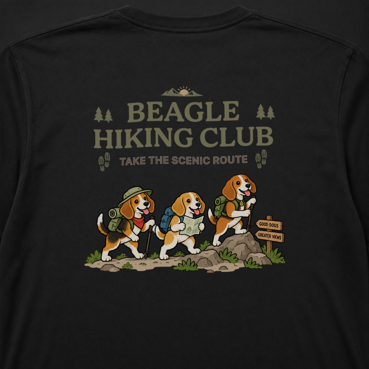 Beagle hiking club バックプリント