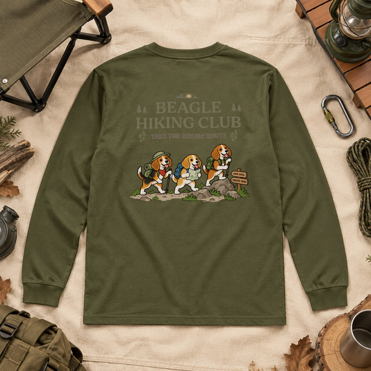 Beagle hiking club バックプリント