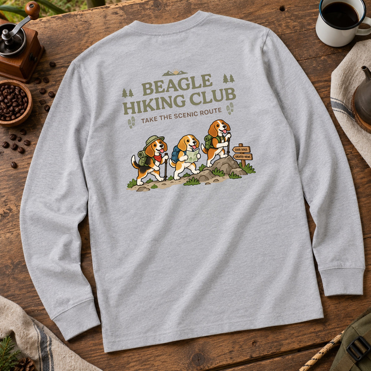 Beagle hiking club バックプリント