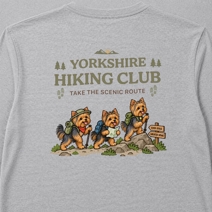 Yorkshire Terrier hiking club バックプリント