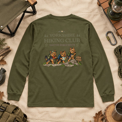 Yorkshire Terrier hiking club バックプリント