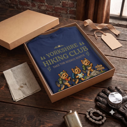 Yorkshire Terrier hiking club バックプリント