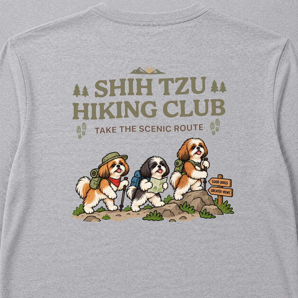 Shih Tzu hiking club バックプリント