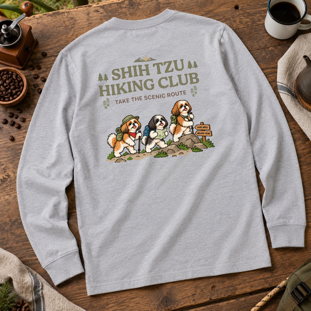 Shih Tzu hiking club バックプリント