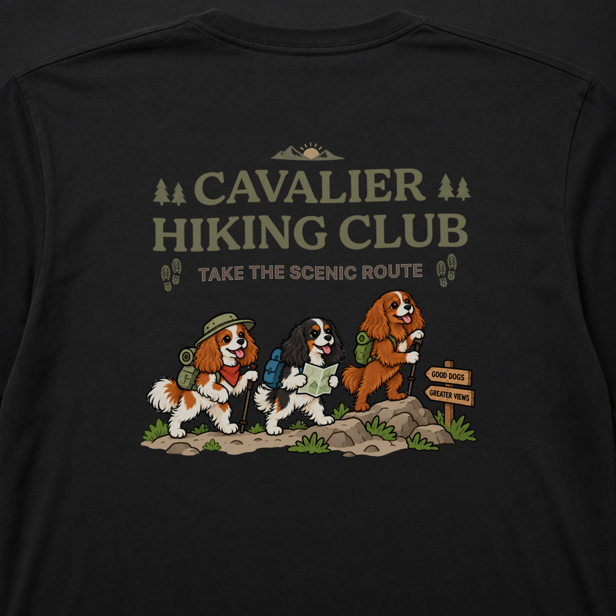 Cavalier hiking club バックプリント