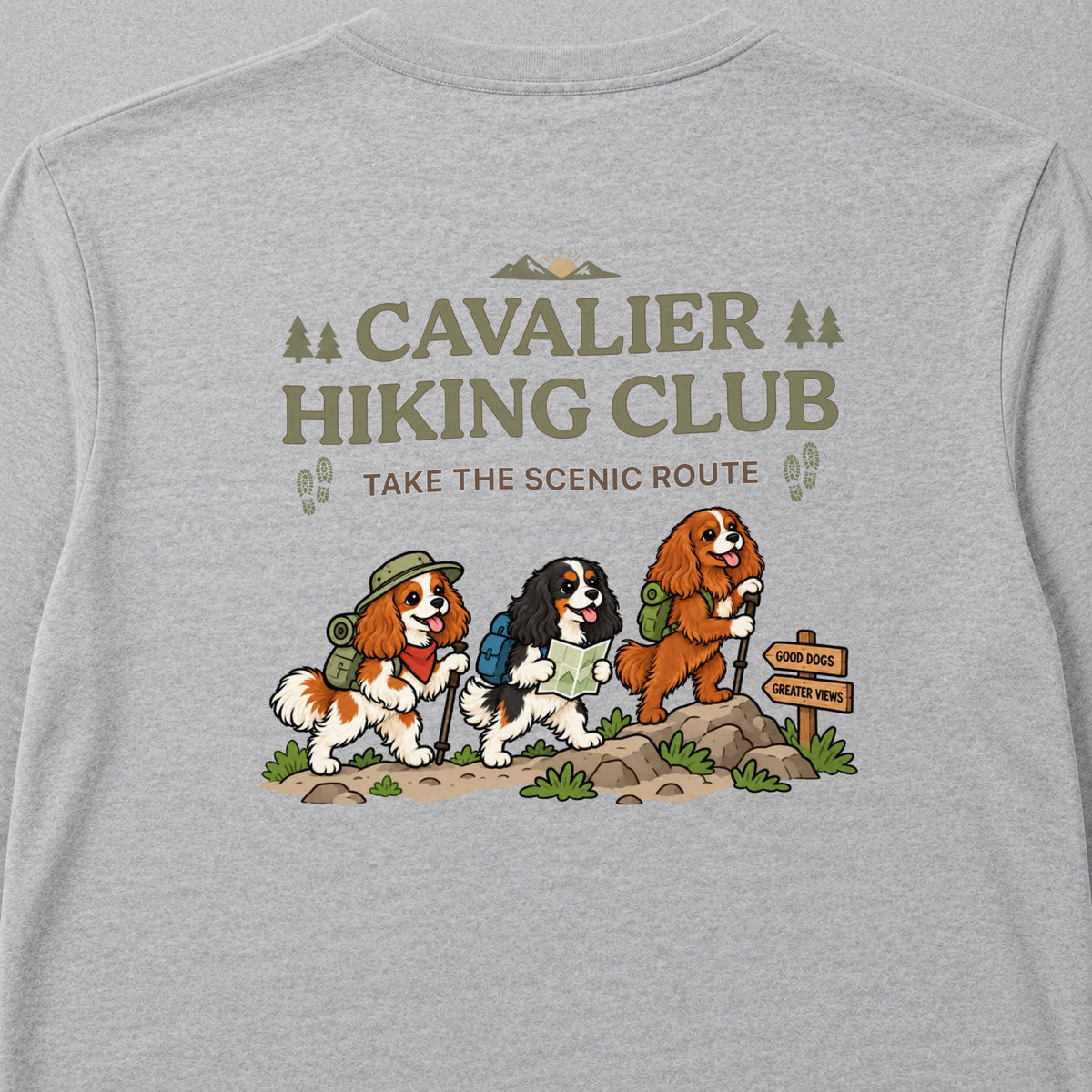 Cavalier hiking club バックプリント