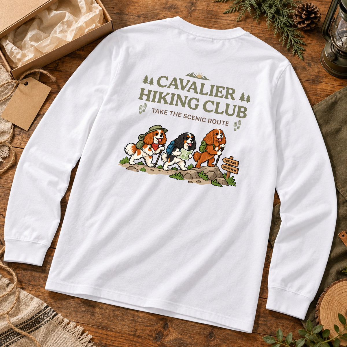 Cavalier hiking club バックプリント