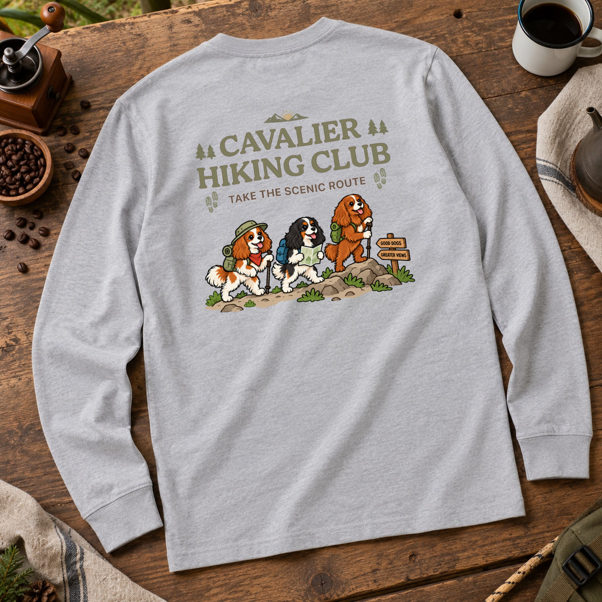 Cavalier hiking club バックプリント