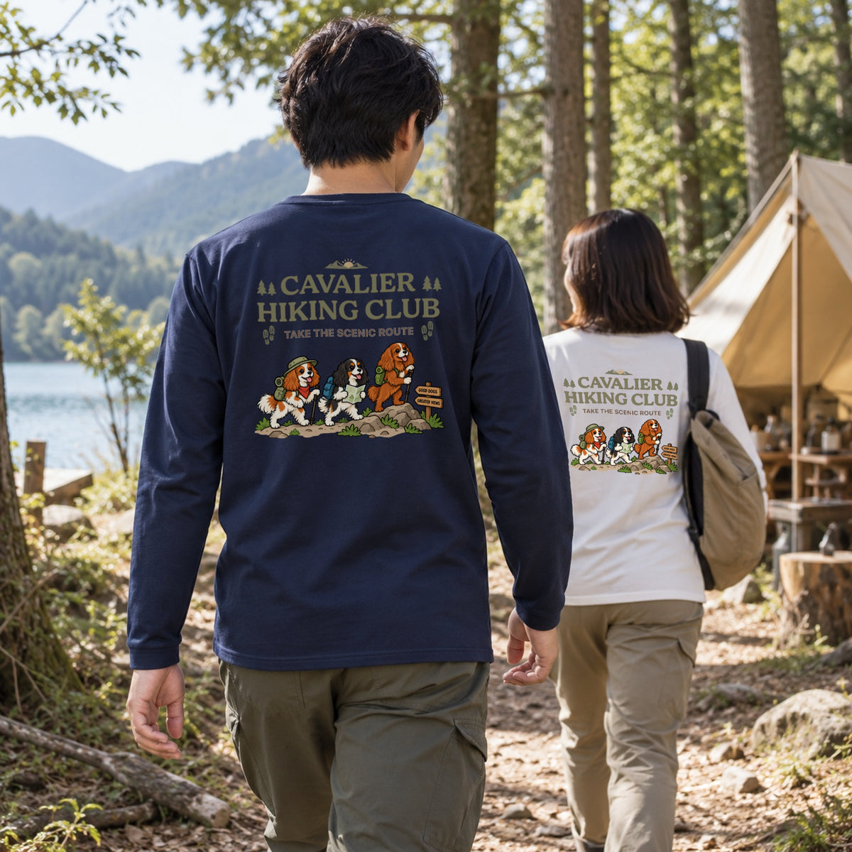 Cavalier hiking club バックプリント