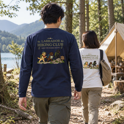 Labrador Retriever hiking club バックプリント