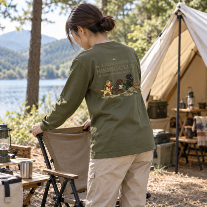 Labrador Retriever hiking club バックプリント