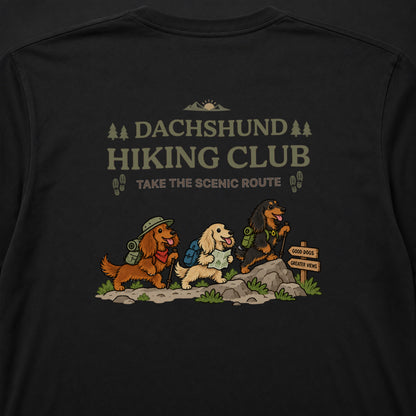 Dachshund hiking club バックプリント