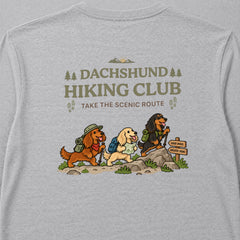 Dachshund hiking club バックプリント