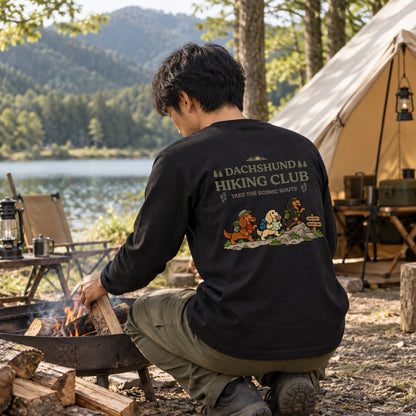 Dachshund hiking club バックプリント