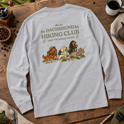 Dachshund hiking club バックプリント