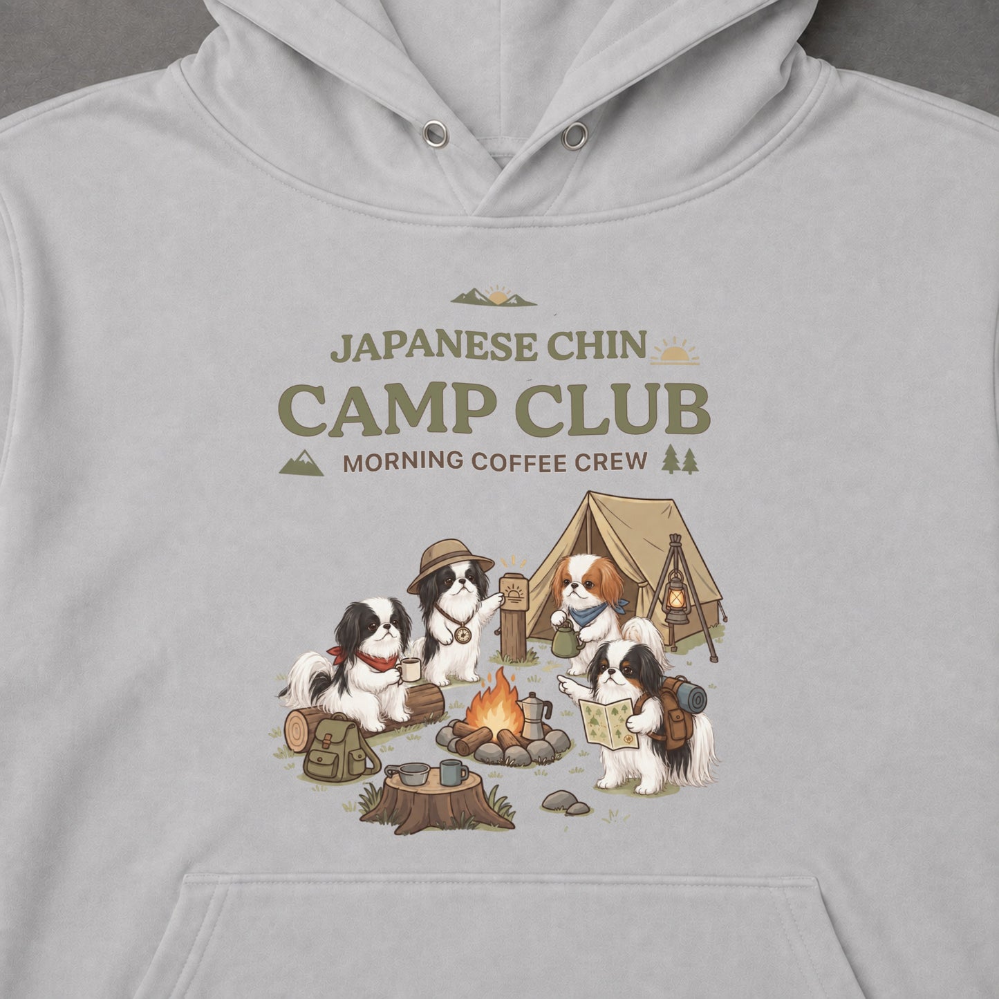 JAPANESE CHIN CAMP CLUB 狆 キャンプパーカー