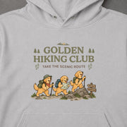 Golden Retriever hiking club ゴールデンレトリバー 登山 パーカー ｜フロントプリント