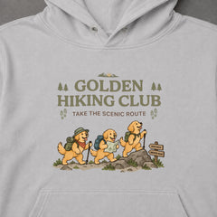 Golden Retriever hiking club ゴールデンレトリバー 登山 パーカー ｜フロントプリント