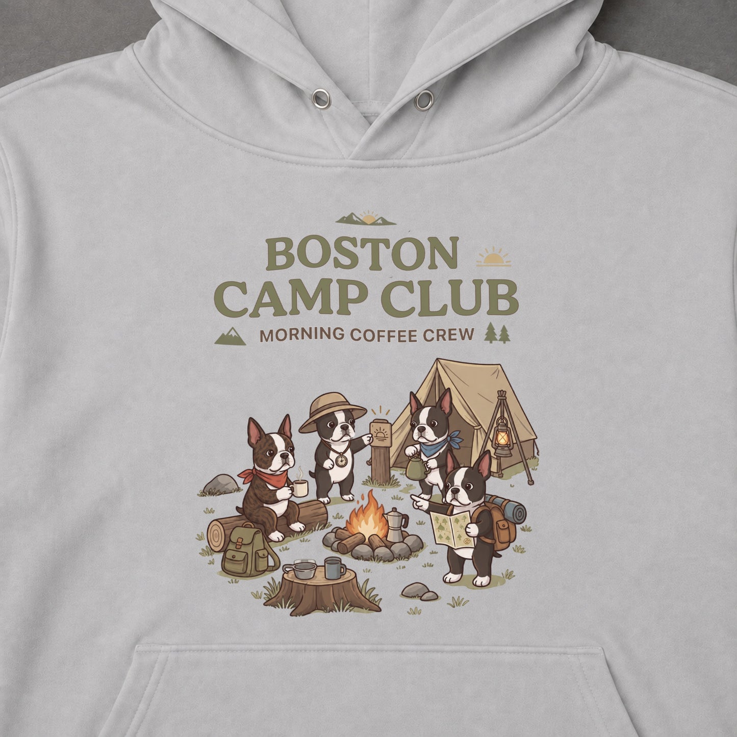 BOSTON CAMP CLUB ボストン・テリア キャンプパーカー