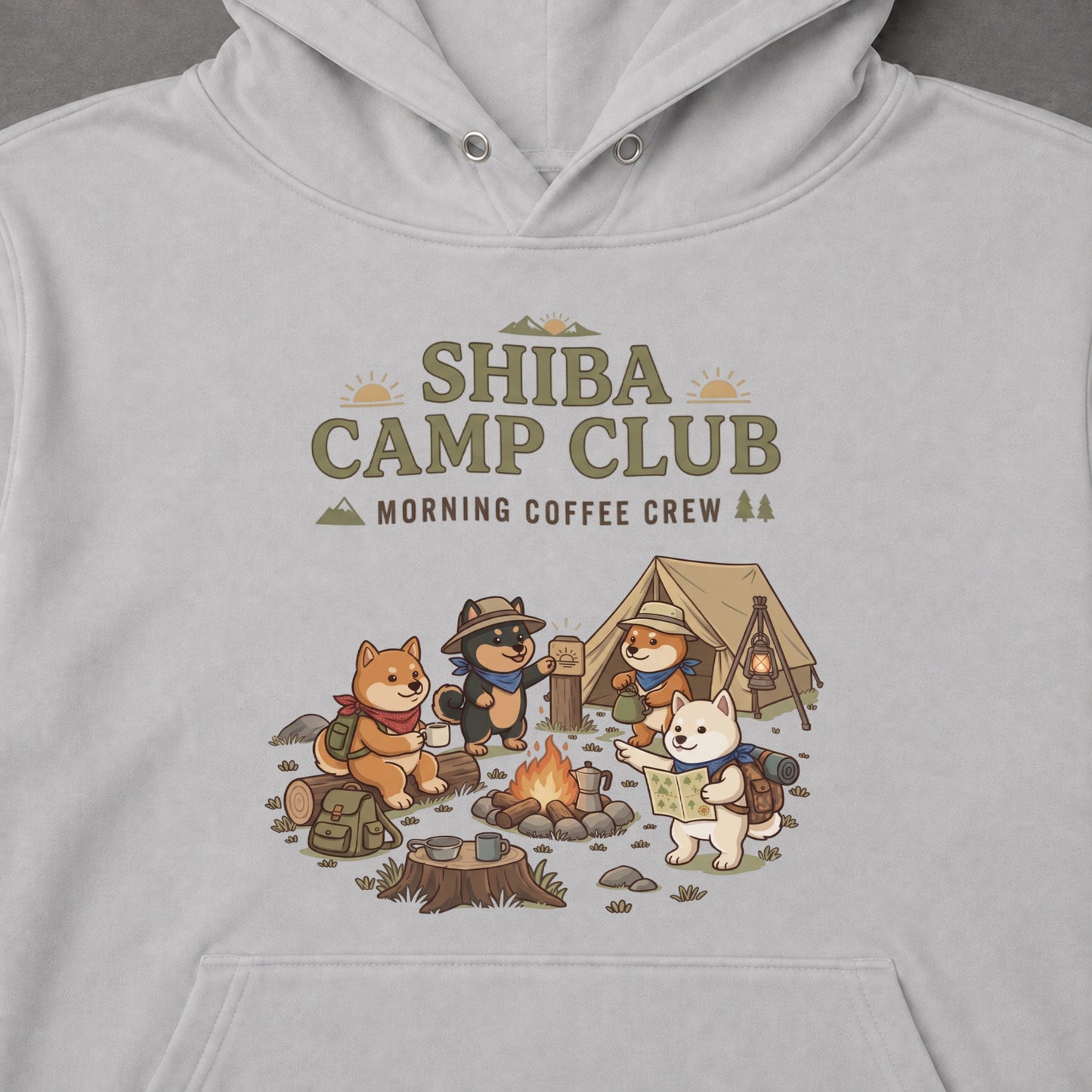 SHIBA CAMP CLUB 柴犬 キャンプパーカー