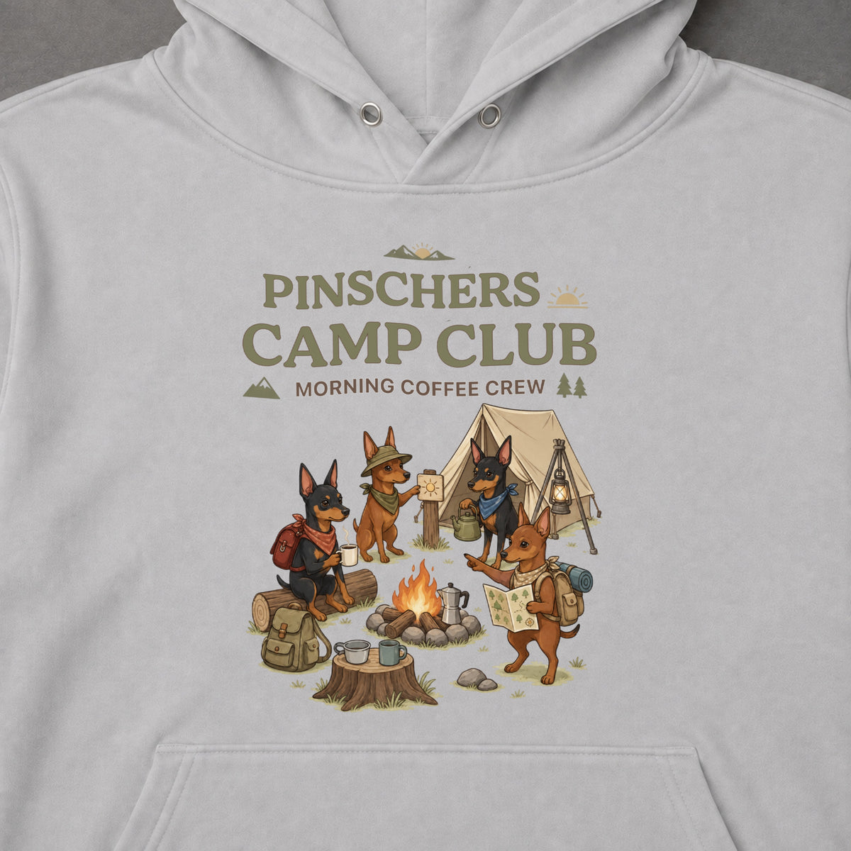 PINSCHERS CAMP CLUB ピンシャー キャンプパーカー