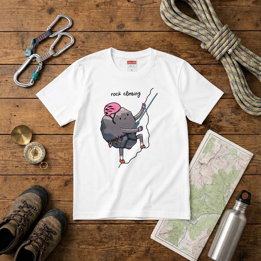 ロッククライミング&ハイキングTシャツ