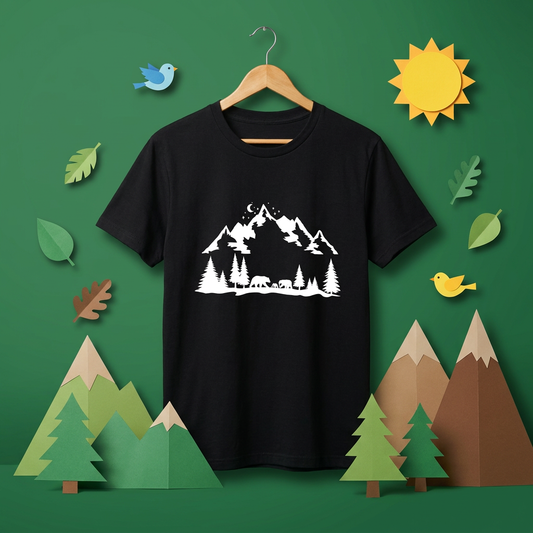 キャンプ・アウトドア・ネイチャー・キャンパーTシャツ