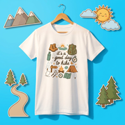 「It's a good day to hike」ハイキング Tシャツ - かわいい キャンプ グラフィックTシャツ アウトドア 登山 キャンプギア