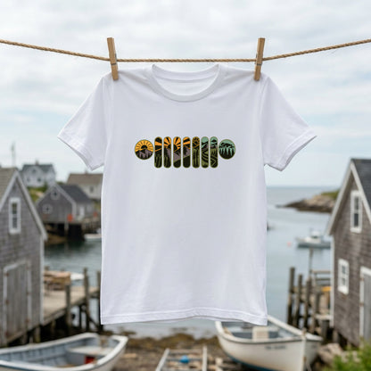 アウトドア Tシャツ キャンプ 登山 山 レトロ 自然 イラスト メンズ レディース おしゃれ 人気