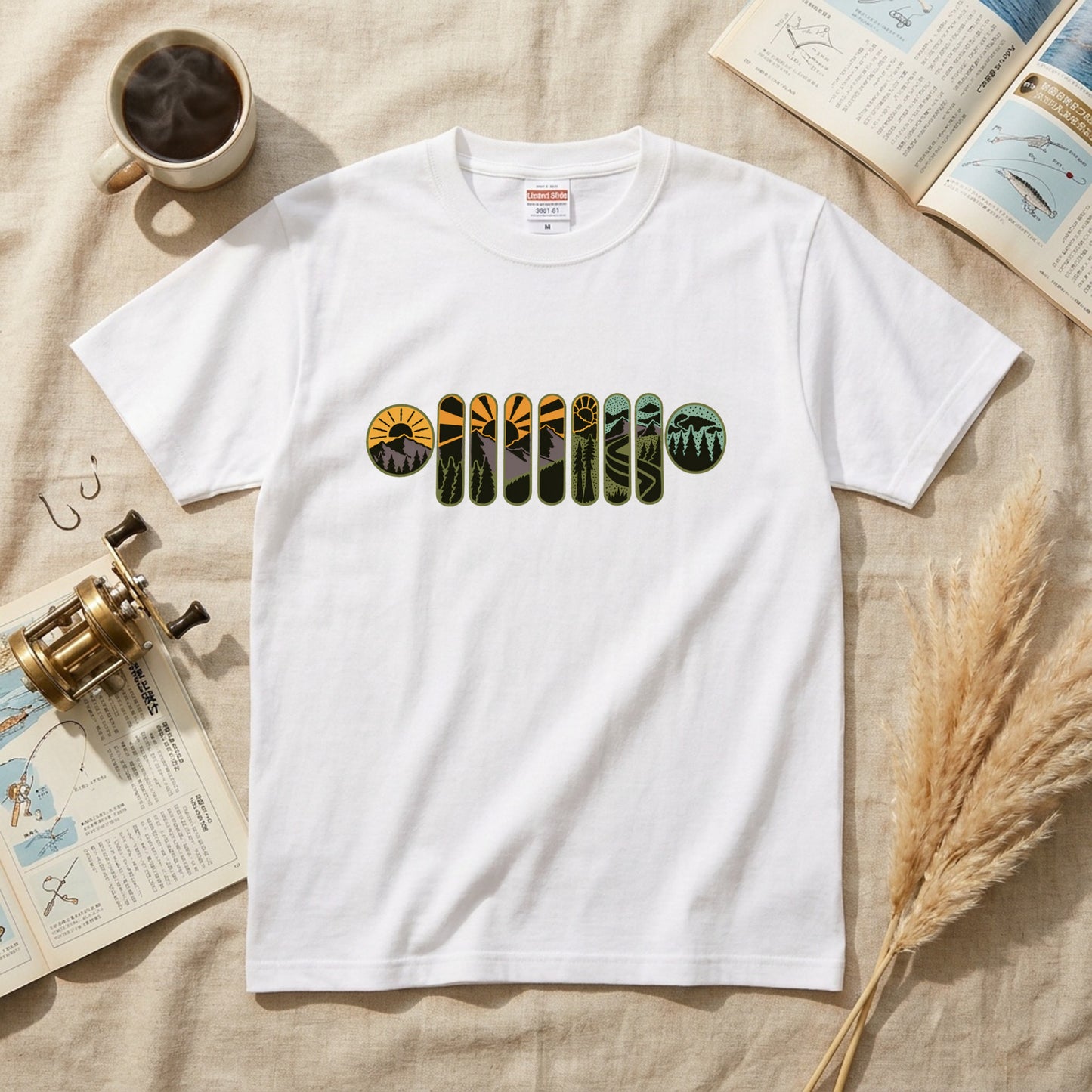 アウトドア Tシャツ キャンプ 登山 山 レトロ 自然 イラスト メンズ レディース おしゃれ 人気