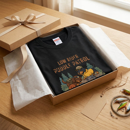 LOW RIDER PUDDLE PATROL ダックスフンドTシャツ