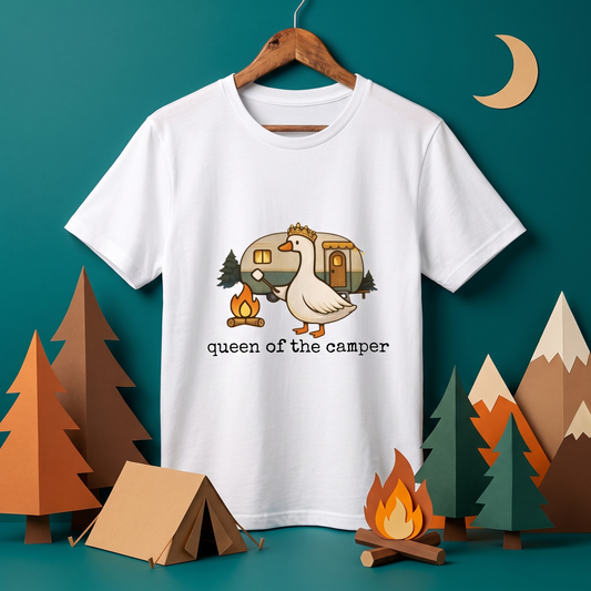 キャンプの女王 アヒル Tシャツ - CAMPMODE | キャンプ女子 ウェア