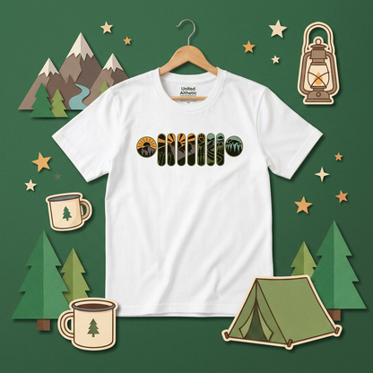 アウトドア Tシャツ キャンプ 登山 山 レトロ 自然 イラスト メンズ レディース おしゃれ 人気