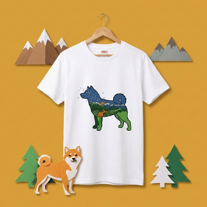 犬好き・キャンプ愛好者必見！柴犬デザインTシャツ | CAMPMODE