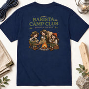 Barista Camp Club バリスタ ハンドドリップ キャンプ女子 珈琲 Tシャツ｜バックプリント