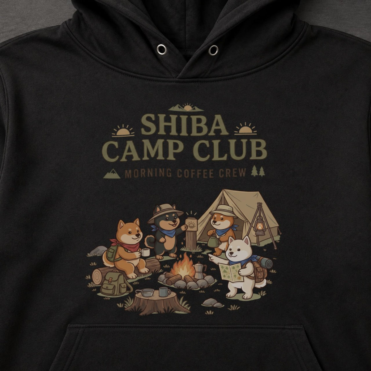 SHIBA CAMP CLUB 柴犬 キャンプパーカー