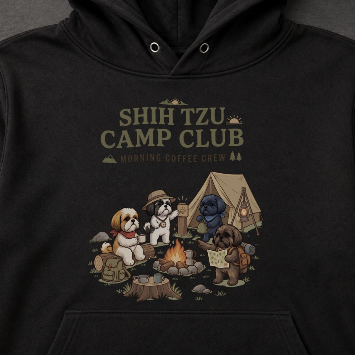 SHIH TZU CAMP CLUB シーズー キャンプパーカー