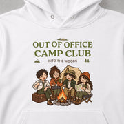 Out of Office Camp Club キャンプ部 パーカー フーディ｜フロントプリント