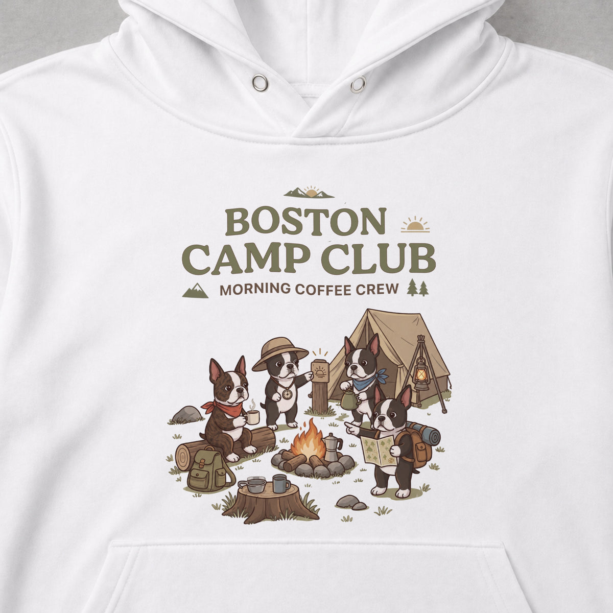 BOSTON CAMP CLUB ボストン・テリア キャンプパーカー