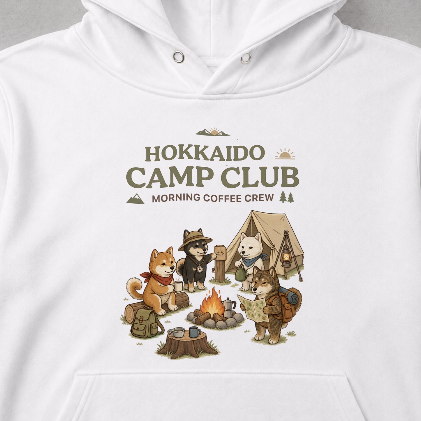 HOKKAIDO CAMP CLUB 北海道犬 キャンプパーカー