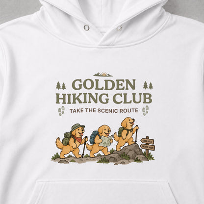 Golden Retriever hiking club ゴールデンレトリバー 登山 パーカー ｜フロントプリント