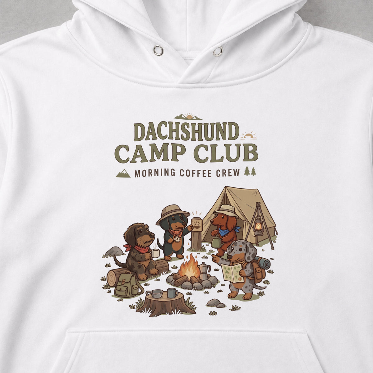 DACHSHUND CAMP CLUB ダックスフンド キャンプパーカー