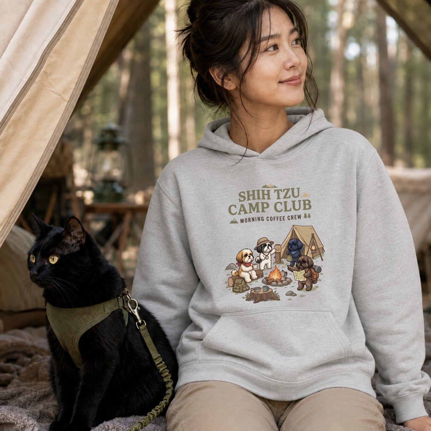 SHIH TZU CAMP CLUB シーズー キャンプパーカー